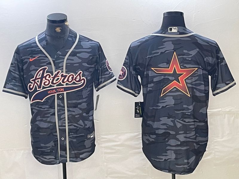 Men Houston Astros Blank Camo Jointly 2024 Nike MLB Jersey style 5->->MLB Jersey